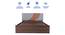 Ashtanga Engineered Wood Bed With Premium Leatherette Fabric And Box Storage - Queen Engineered Wood Bed (Walnut Finish, Grey, Queen Bed Size, Box Storage Type) by Urban Ladder - Ground View Design 1 - 872208