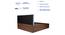 Japa Engineered Wood Bed With Premium Leatherette Fabric And Box Storage - Queen Engineered Wood Bed (Walnut Finish, Queen Bed Size, Box Storage Type, Charcoal) by Urban Ladder - Rear View Design 1 - 872212
