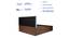 Viveka Engineered Wood Bed With Premium Leatherette Fabric And Box Storage - Queen Engineered Wood Bed (Walnut Finish, Queen Bed Size, Box Storage Type, Dusty Rose) by Urban Ladder - Rear View Design 1 - 872215