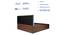 Ananda Engineered Wood Bed With Premium Leatherette Fabric And Box Storage - Queen Engineered Wood Bed (Walnut Finish, Queen Bed Size, Light Blue, Box Storage Type) by Urban Ladder - Rear View Design 1 - 872217