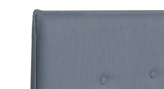 Virabhad Engineered Wood Bed With Premium Leatherette Fabric And Box Storage - Queen Engineered Wood Bed (Walnut Finish, Blue, Queen Bed Size, Box Storage Type) by Urban Ladder - Design 1 Side View - 872266