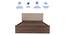 Bakhti Engineered Wood Bed With Premium Leatherette Fabric And Box Storage - Queen Engineered Wood Bed (Walnut Finish, Queen Bed Size, Beige, Box Storage Type) by Urban Ladder - Ground View Design 1 - 872267
