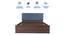 Niyama Engineered Wood Bed With Premium Leatherette Fabric And Box Storage - Queen Engineered Wood Bed (Walnut Finish, Blue, Queen Bed Size, Box Storage Type) by Urban Ladder - Ground View Design 1 - 872268