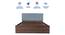 Yantra Engineered Wood Bed With Premium Leatherette Fabric And Box Storage - Queen Engineered Wood Bed (Walnut Finish, Queen Bed Size, Box Storage Type, Mint Green) by Urban Ladder - Ground View Design 1 - 872269