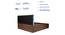 Niyama Engineered Wood Bed With Premium Leatherette Fabric And Box Storage - Queen Engineered Wood Bed (Walnut Finish, Blue, Queen Bed Size, Box Storage Type) by Urban Ladder - Rear View Design 1 - 872277