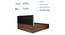 Samadhi Engineered Wood Bed With Premium Leatherette Fabric And Box Storage - Queen Engineered Wood Bed (Walnut Finish, Blue, Queen Bed Size, Box Storage Type) by Urban Ladder - Rear View Design 1 - 872280