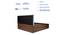 Virabhad Engineered Wood Bed With Premium Leatherette Fabric And Box Storage - Queen Engineered Wood Bed (Walnut Finish, Blue, Queen Bed Size, Box Storage Type) by Urban Ladder - Rear View Design 1 - 872284