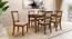 Franceska 6 Seater Dining set (Matte Finish) by Urban Ladder - Design 1 Side View - 872497