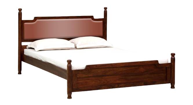 Domino Solid wood Non Storage Bed In Provincial Teak Finish (King Bed Size, Champagne, PROVINCIAL TEAK Finish) by Urban Ladder - - 