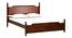 Domino Solid wood Non Storage Bed In Provincial Teak Finish (King Bed Size, Champagne, PROVINCIAL TEAK Finish) by Urban Ladder - - 
