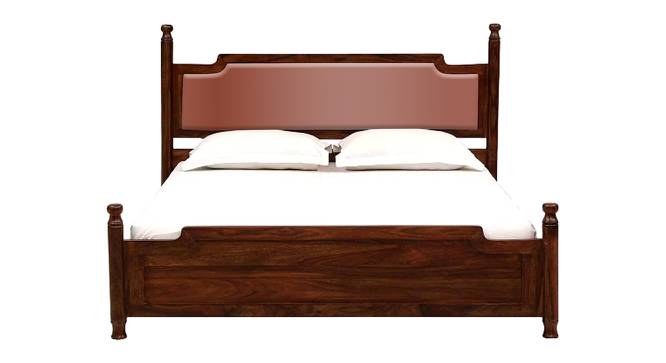 Domino Solid wood Non Storage Bed In Provincial Teak Finish (King Bed Size, Champagne, PROVINCIAL TEAK Finish) by Urban Ladder - - 