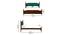 Domino Solid wood Non Storage Bed In Provincial Teak Finish (King Bed Size, PROVINCIAL TEAK Finish, Ocean Green) by Urban Ladder - - 