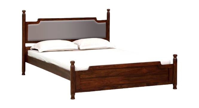 Domino Solid wood Non Storage Bed In Provincial Teak Finish (King Bed Size, Turquoise Blue, PROVINCIAL TEAK Finish) by Urban Ladder - - 