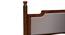 Domino Solid wood Non Storage Bed In Provincial Teak Finish (King Bed Size, Turquoise Blue, PROVINCIAL TEAK Finish) by Urban Ladder - - 