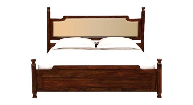 Domino Solid wood Non Storage Bed In Provincial Teak Finish (Queen Bed Size, Beige, PROVINCIAL TEAK Finish) by Urban Ladder - - 