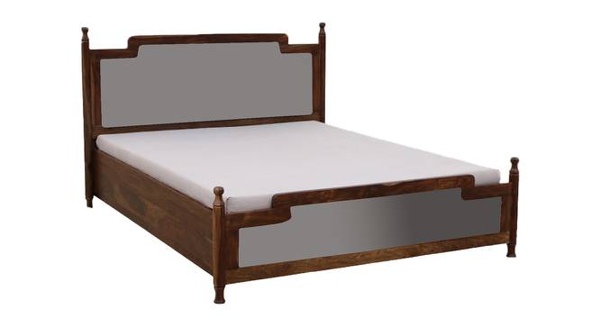 Domino Solid Wood Storage Bed In Provincial Teak (Queen Bed Size, Box Storage Type, PROVINCIAL TEAK Finish) by Urban Ladder - - 