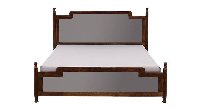 Domino Solid Wood Storage Bed In Provincial Teak (Queen Bed Size, Box Storage Type, PROVINCIAL TEAK Finish) by Urban Ladder - - 