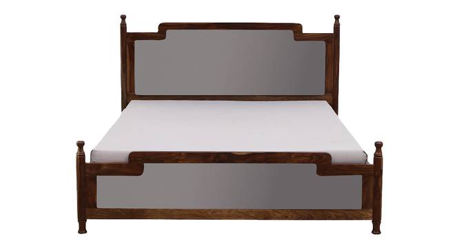 Domino Solid Wood Storage Bed In Provincial Teak (Queen Bed Size, Box Storage Type, PROVINCIAL TEAK Finish) by Urban Ladder - - 