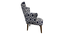 Calypso Accent Chair - Blue (Blue) by Urban Ladder - - 