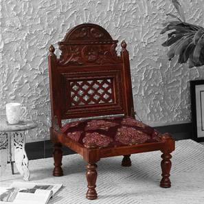 globally indian Athena Accent Chair in Maroon Colour-picture-14