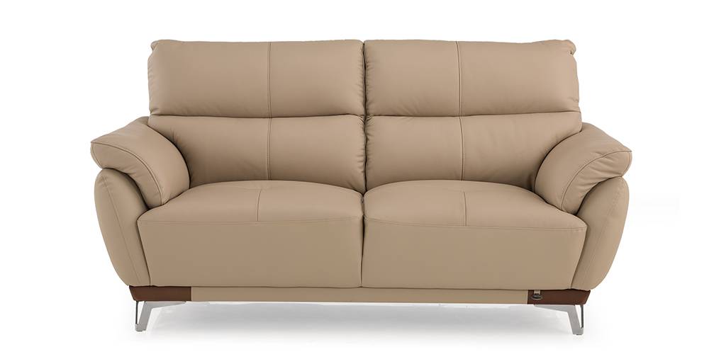 Perry leather sofa (2-seater Custom Set - Sofas, None Standard Set - Sofas, Beige, Fabric Sofa Material, Regular Sofa Size, Regular Sofa Type) by Urban Ladder - Design 1 - 