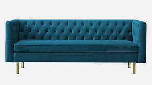 Caraven Fabric Sofa (Teal Blue)