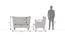 Frida Loveseat 2 Seater (Salsa Red) by Urban Ladder - - 874333