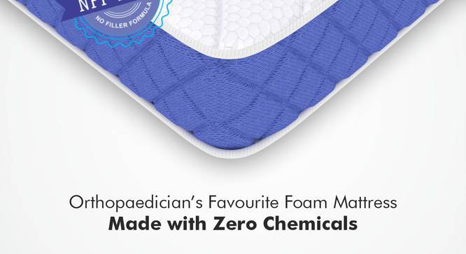 Spine Master Biofoam Oraganic Single Size Bonded Foam Mattress (Single, 6 in Mattress Thickness (in Inches), 78 x 30 in Mattress Size) by Urban Ladder - - 