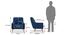 Hagen Lounge Chair (Cobalt) by Urban Ladder - - 