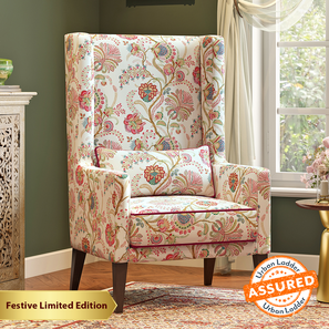 Diwali Collections Design Morgen Lounge Chair in Viva Bloom Colour