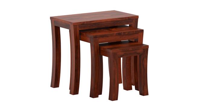 Hermes Solid Wood Nested Table - Set Of 3 (Honey Oak Finish) by Urban Ladder - - 