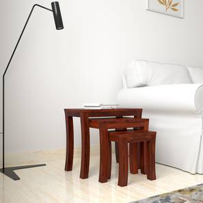 globally indian Hermes Solid Wood Side Table in Honey Oak Finish-picture-20