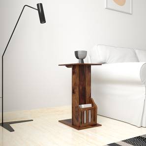 Furniture Design Nostra Solid Wood Side Table in Natural Finish
