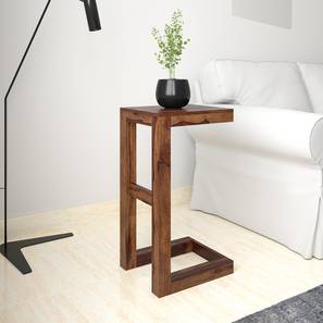 Leslie Solid Wood Side Table in Natural Finish-image-30