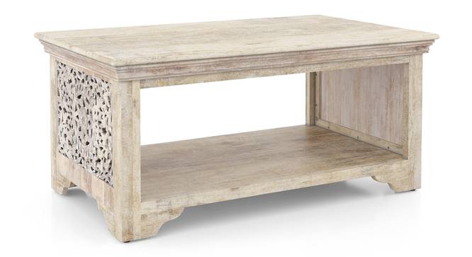 Anokhi Coffee Table -Finish - Rustic white (Rustic White Finish) by Urban Ladder - - 