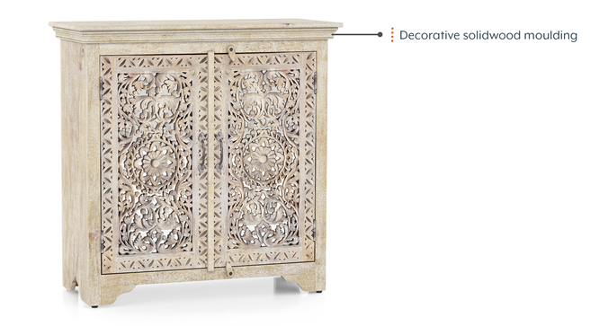 Anokhi Sideboard (Finish -Rustic white) (Rustic White Finish) by Urban Ladder - - 