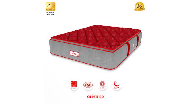 Coirfit Luxurino Pillow Top Single Size Mattress (Red, Single Mattress Type, 6 in Mattress Thickness (in Inches), 72 x 30 in Mattress Size) by Urban Ladder - - 