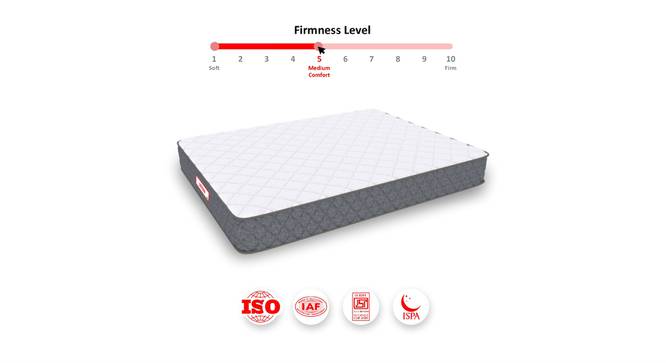 Coirfit Twin Dlx Dual Comfort Queen Size Mattress (Grey, Queen Mattress Type, 6 in Mattress Thickness (in Inches), 75 x 60 in Mattress Size) by Urban Ladder - - 