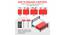 Coirfit Luxurino Pillow Top Single Size Mattress (Red, Single Mattress Type, 10 in Mattress Thickness (in Inches), 72 x 35 in Mattress Size) by Urban Ladder - - 