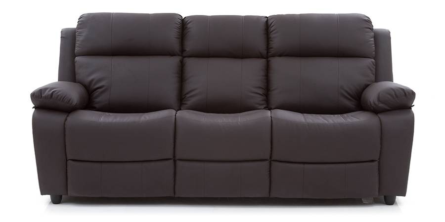 Robert Recliner Sofa Set Chocolate Brown Leatherette Urban Ladder Robert Recliner Sofa Set Chocolate Brown Leatherette Material