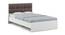 Axel Double Bed Without Storage (Double Bed Size, Frosty White Finish) by Urban Ladder - Front View Design 1 - 880629