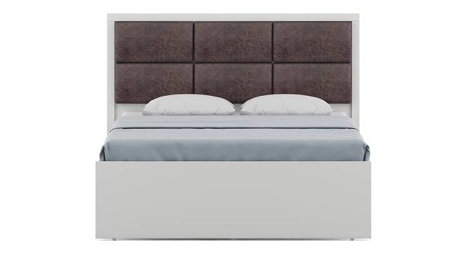 Axel Double Bed Without Storage (Double Bed Size, Frosty White Finish) by Urban Ladder - Design 1 Side View - 880649