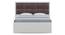 Axel Double Bed Without Storage (Double Bed Size, Frosty White Finish) by Urban Ladder - Design 1 Side View - 880649