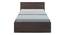 Asher Double Size Bed In Choco Walnut Finish (Double Bed Size, Choco Walnut Finish) by Urban Ladder - Design 1 Side View - 880656