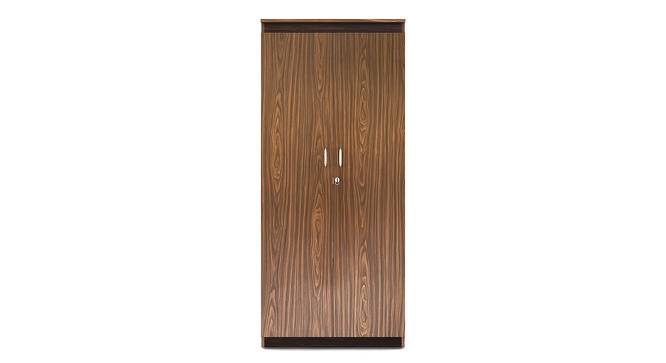 Coral 2 Door Wardrobe In Mexican Walnut Color (Choco Walnut Finish) by Urban Ladder - Design 1 Front View - 880666