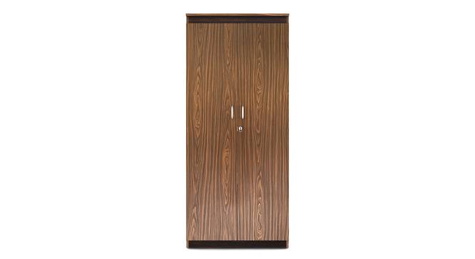 Coral 2 Door Wardrobe In Mexican Walnut Color (Choco Walnut Finish) by Urban Ladder - Design 1 Front View - 880666