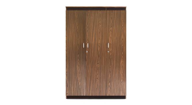Coral 2 Door Wardrobe In Mexican Walnut Color (Choco Walnut Finish) by Urban Ladder - Design 1 Front View - 880667