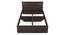 Asher Double Size Bed In Choco Walnut Finish (Double Bed Size, Choco Walnut Finish) by Urban Ladder - Rear View Design 1 - 880700