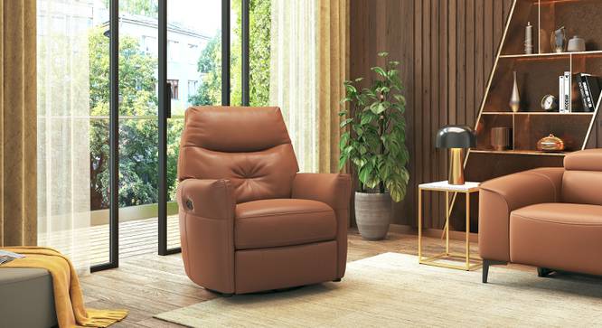 Mohave Leather Recliner (Brown, One Seater) by Urban Ladder - - 880753