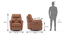 Mohave Leather Recliner (Brown, One Seater) by Urban Ladder - - 880758
